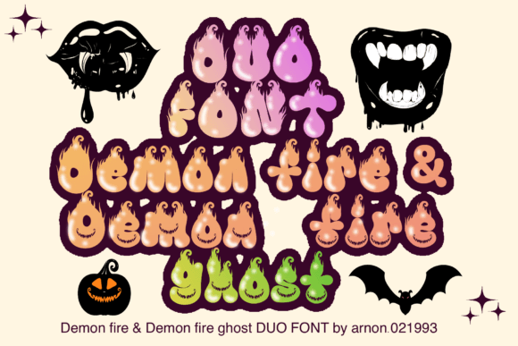 Igniting Your Halloween Designs with Demon Fire Duo