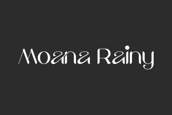 Moana Rainy: A Modern Font for Bold Design