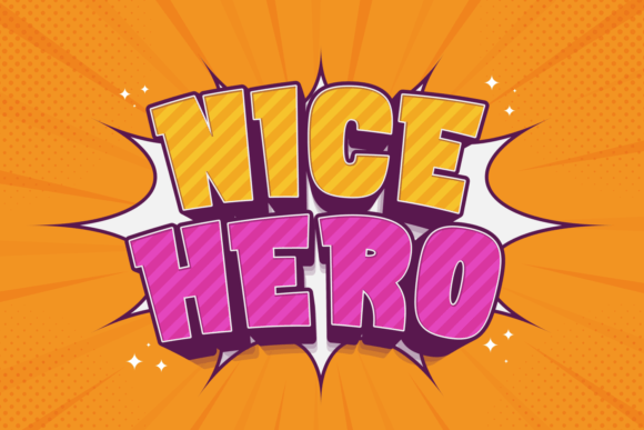 Nice Hero: The Chunky Display Font for Bold Designs