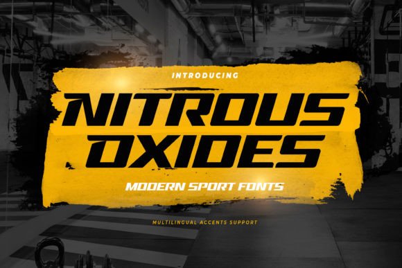 Nitrous Oxides: The Modern Sports Font for Bold Designs