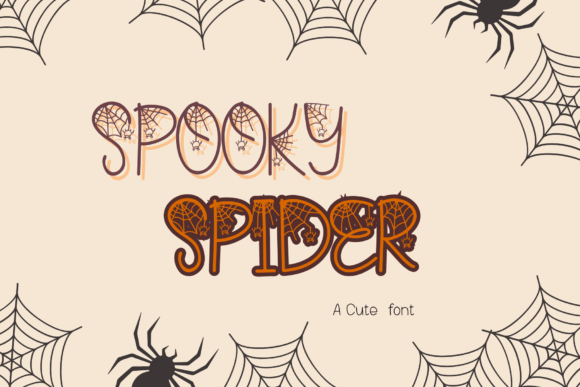 Spooky Spider Font: Weaving Whimsy and Charm into Your Halloween Designs
