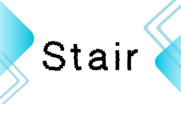 Stair Font: A Pixelated Square Display for Creative Projects