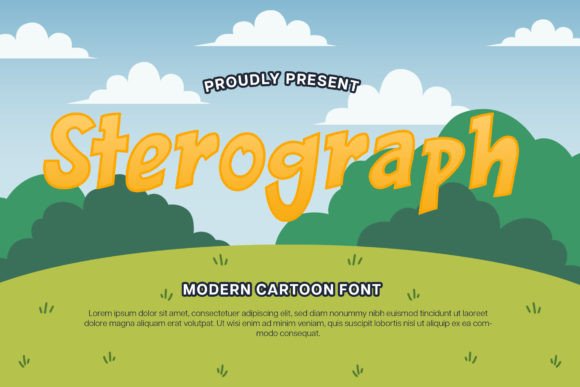 Sterograph: A Quirky Display Font for Distinctive Branding